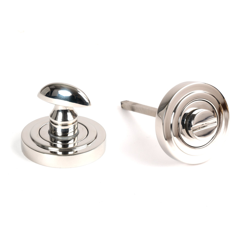 From the Anvil Marine 316 Stainless Steel Round Thumbturn Set (Art Deco) - Polished